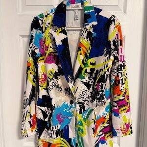 Joseph Ribkoff Multicolor Abstract Blazer